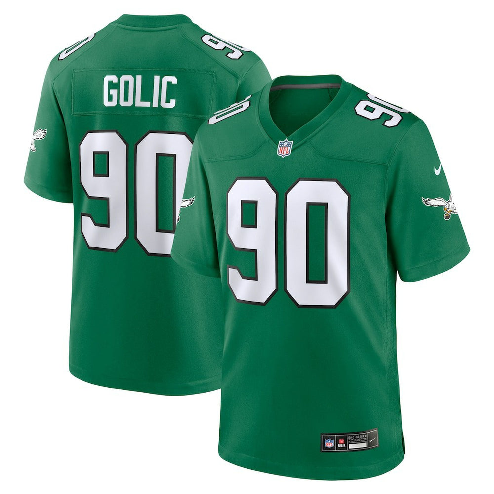 NFL Mike Golic Philadelphia Eagles Retired Player Alternate Game Jersey - Kelly Green