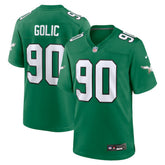 NFL Mike Golic Philadelphia Eagles Retired Player Alternate Game Jersey - Kelly Green