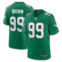 NFL Jerome Brown Philadelphia Eagles Retired Player Alternate Game Jersey - Kelly Green
