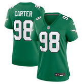 NFL Jalen Carter Philadelphia Eagles Women's Alternate Game Jersey - Kelly Green