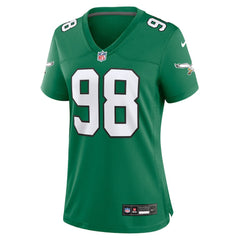 NFL Jalen Carter Philadelphia Eagles Women's Alternate Game Jersey - Kelly Green