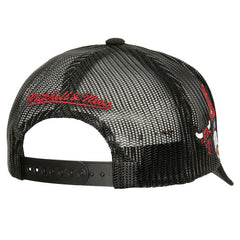 Chicago Bulls Times Up Classic Script Cord Trucker Hat Black