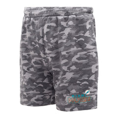 Miami Dolphins Concepts Sport Biscayne Camo Shorts Charcoal