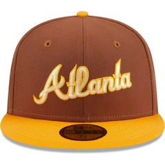 Atlanta Braves New Era Tiramisu 59FIFTY Fitted Hat - Brown Hats