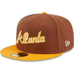 Atlanta Braves New Era Tiramisu 59FIFTY Fitted Hat - Brown Hats