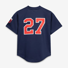MLB David Ortiz Minnesota Twins Mitchell & Ness Youth Cooperstown Collection Mesh Batting Practice Jersey - Navy
