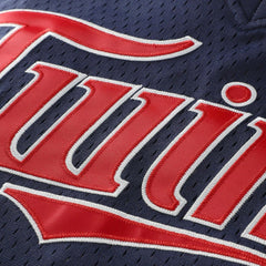 MLB David Ortiz Minnesota Twins Mitchell & Ness Youth Cooperstown Collection Mesh Batting Practice Jersey - Navy