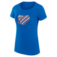 NHL New York Islanders G-III 4Her by Carl Banks Women's Super-Slim Fit Lightweight Heart T-Shirt - Royal