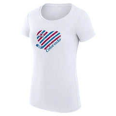 NHL Colorado Avalanche G-III 4Her by Carl Banks Women's Super-Slim Fit Lightweight Heart T-Shirt - White