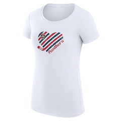 NHL Florida Panthers G-III 4Her by Carl Banks Women's Super-Slim Fit Lightweight Heart T-Shirt - White