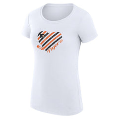 NHL Philadelphia Flyers G-III 4Her by Carl Banks Women's Super-Slim Fit Lightweight Heart T-Shirt - White