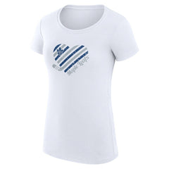 NHL Toronto Maple Leafs G-III 4Her by Carl Banks Women's Super-Slim Fit Lightweight Heart T-Shirt - White