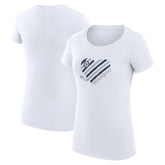 NHL Winnipeg Jets G-III 4Her by Carl Banks Women's Super-Slim Fit Lightweight Heart T-Shirt - White