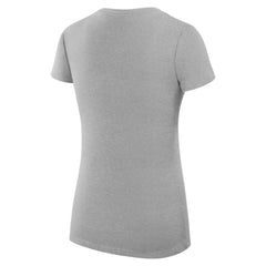 NHL Colorado Avalanche G-III 4Her by Carl Banks Women's Super-Slim Fit Lightweight Heart V-Neck T-Shirt - Heather Gray