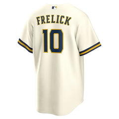 MLB Sal Frelick Milwaukee Brewers Nike Home Replica Player Jersey - Cream