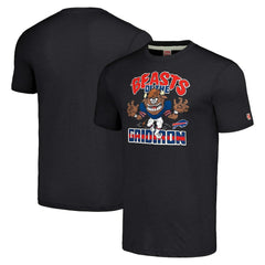 Buffalo Bills Homage Unisex Monsters of the Gridiron Halloween Tri-Blend T-Shirt Charcoal