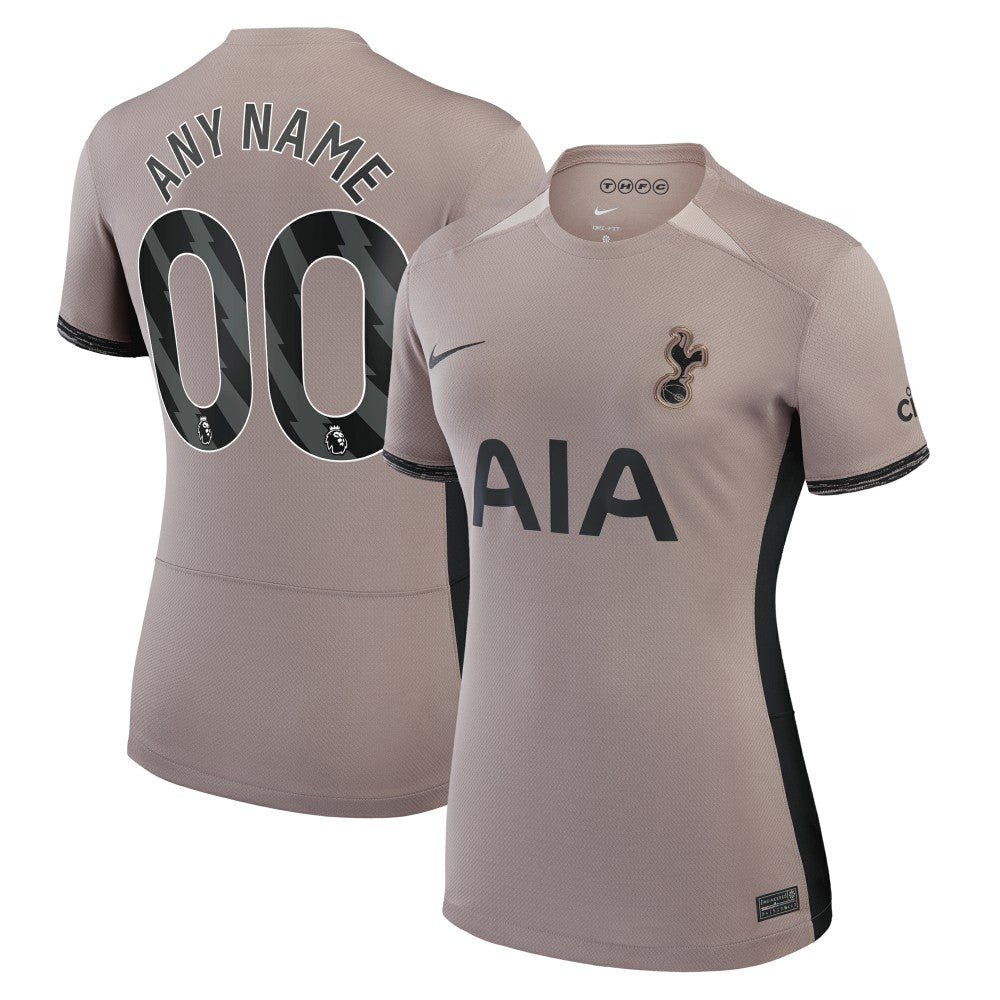 Tottenham Hotspur Women's 2023/24 Third Stadium Replica Custom Jersey – Tan