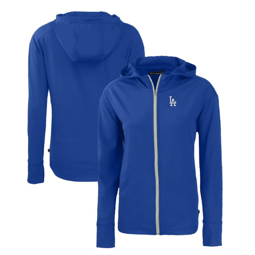 Los Angeles Dodgers Cutter & Buck Women's Daybreak Eco Recycled Full-Zip Hoodie - Royal Hoodies