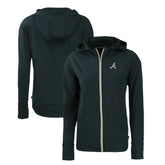 Atlanta Braves Cutter & Buck Women's Daybreak Eco Recycled Full-Zip Hoodie - Navy Hoodies