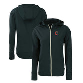 Cleveland Guardians Cutter & Buck Women's Daybreak Eco Recycled Full-Zip Hoodie - Navy Hoodies