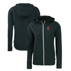 Cleveland Guardians Cutter & Buck Women's Daybreak Eco Recycled Full-Zip Hoodie - Navy Hoodies