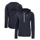 Cleveland Guardians Cutter & Buck Women's Daybreak Eco Recycled Half-Zip Hoodie - Navy Hoodies