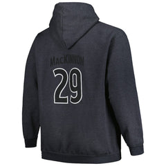 NHL Nathan MacKinnon Colorado Avalanche Profile Big & Tall Name & Number Pullover Hoodie - Charcoal