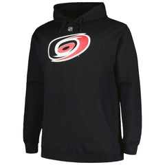 NHL Sebastian Aho Carolina Hurricanes Profile Big & Tall Name & Number Pullover Hoodie - Black