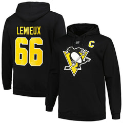 NHL Mario Lemieux Pittsburgh Penguins Mitchell & Ness Name & Number Pullover Hoodie - Black