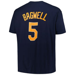Jeff Bagwell Houston Astros Profile Big & Tall Cooperstown Collection Player Name & Number T-Shirt - Navy T-shirts