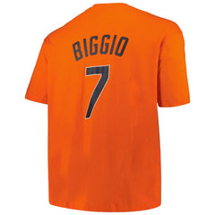Craig Biggio Houston Astros Profile Big & Tall Cooperstown Collection Player Name & Number T-Shirt - Orange T-shirts