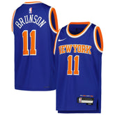 NBA Jalen Brunson New York Knicks Youth Swingman Jersey - Icon Edition - Blue