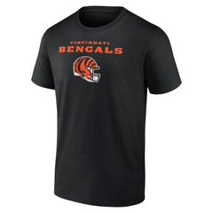 Joe Burrow Cincinnati Bengals Team Wordmark Name & Number T-Shirt Black
