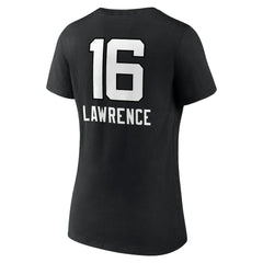 Trevor Lawrence Jacksonville Jaguars Women's Team Wordmark Name & Number V-Neck T-Shirt Black