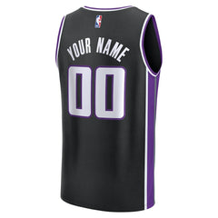 NBA Sacramento Kings Fast Break Custom Jersey - Icon Edition - Black