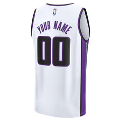 NBA Sacramento Kings Fast Break Custom Jersey - Association Edition - White