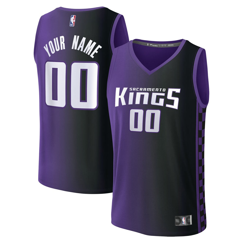 NBA Sacramento Kings Fast Break Custom Jersey - Statement Edition - Purple