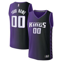 NBA Sacramento Kings Fast Break Custom Jersey - Statement Edition - Purple