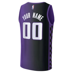 NBA Sacramento Kings Fast Break Custom Jersey - Statement Edition - Purple