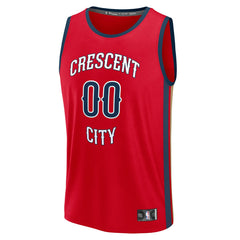 NBA New Orleans Pelicans Youth Fast Break Custom Replica Jersey - Red - Statement Edition