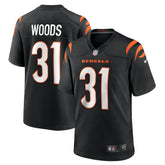 NFL Ickey Woods Cincinnati Bengals Retired Player Game Jersey - Black