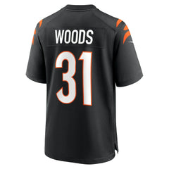 NFL Ickey Woods Cincinnati Bengals Retired Player Game Jersey - Black