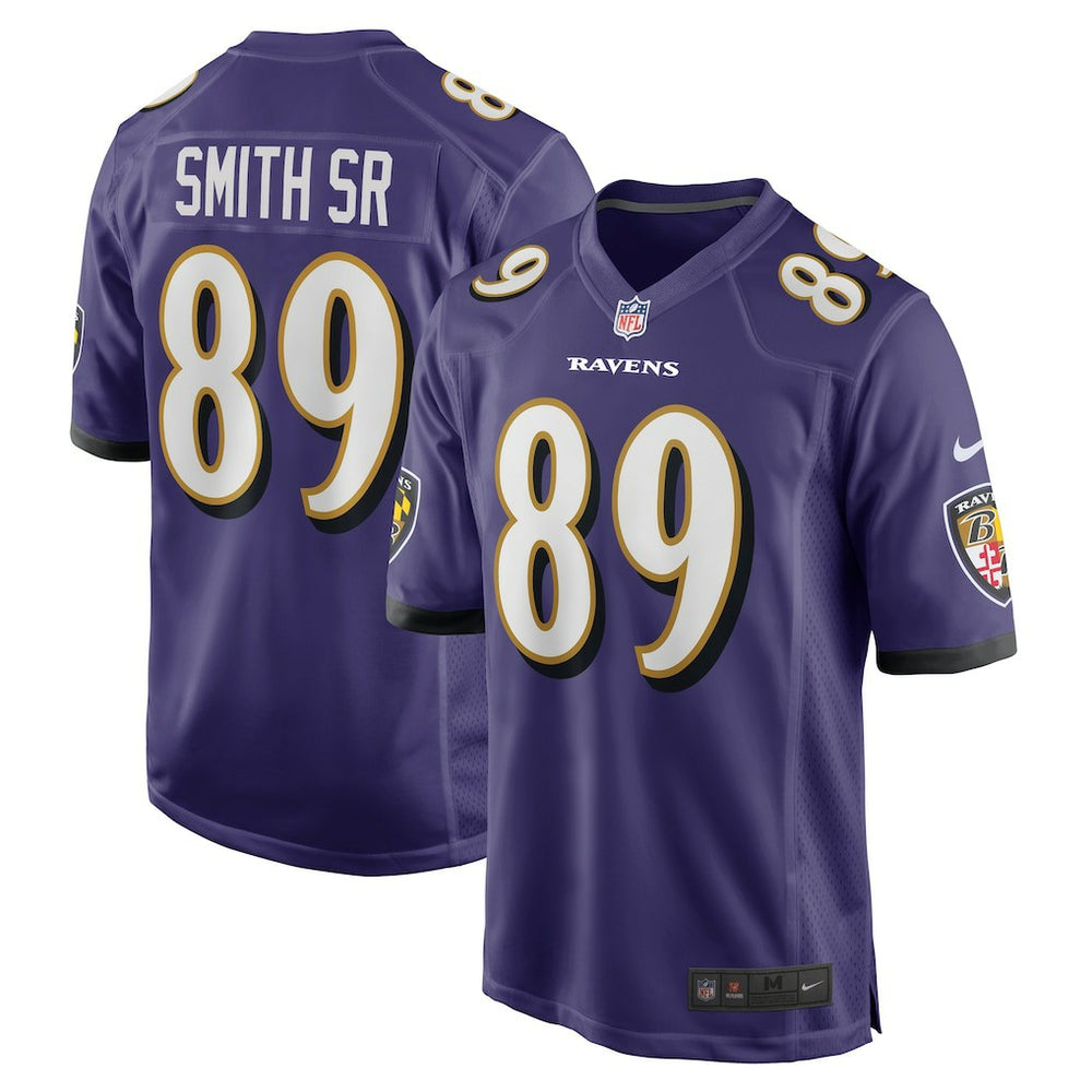 NFL Steve Smith Sr. Baltimore Ravens Retired Player Game Jersey - Purple