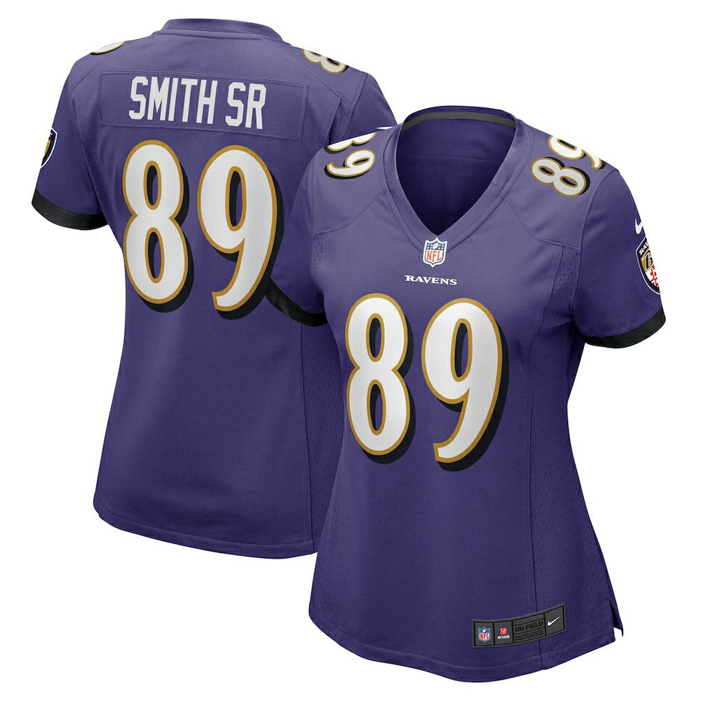 NFL Steve Smith Sr. Baltimore Ravens Women's Retired Player Game Jersey - Purple