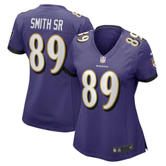 NFL Steve Smith Sr. Baltimore Ravens Women's Retired Player Game Jersey - Purple