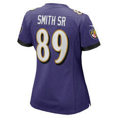 NFL Steve Smith Sr. Baltimore Ravens Women's Retired Player Game Jersey - Purple
