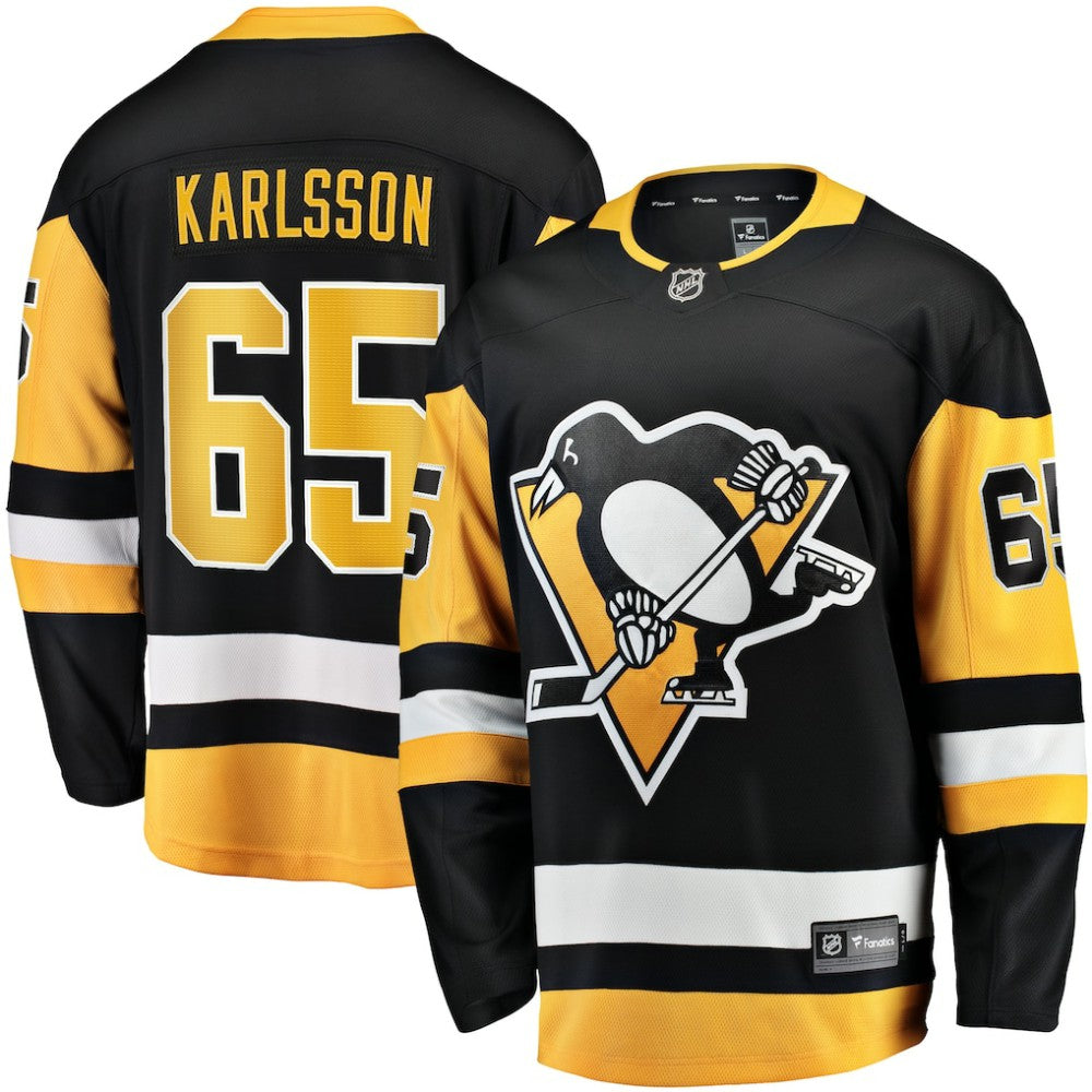 NHL Erik Karlsson Pittsburgh Penguins Fanatics Home Breakaway Jersey - Black