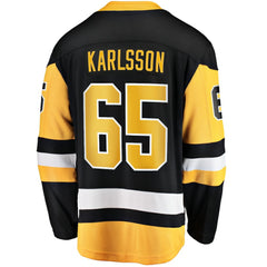 NHL Erik Karlsson Pittsburgh Penguins Fanatics Home Breakaway Jersey - Black