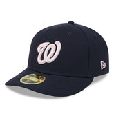 New Era Washington Nationals Navy 2024 Mother's Day Low Profile 59FIFTY Fitted Hat Hats