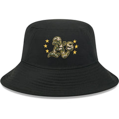 Athletics New Era 2024 Armed Forces Day Bucket Hat - Black Hats